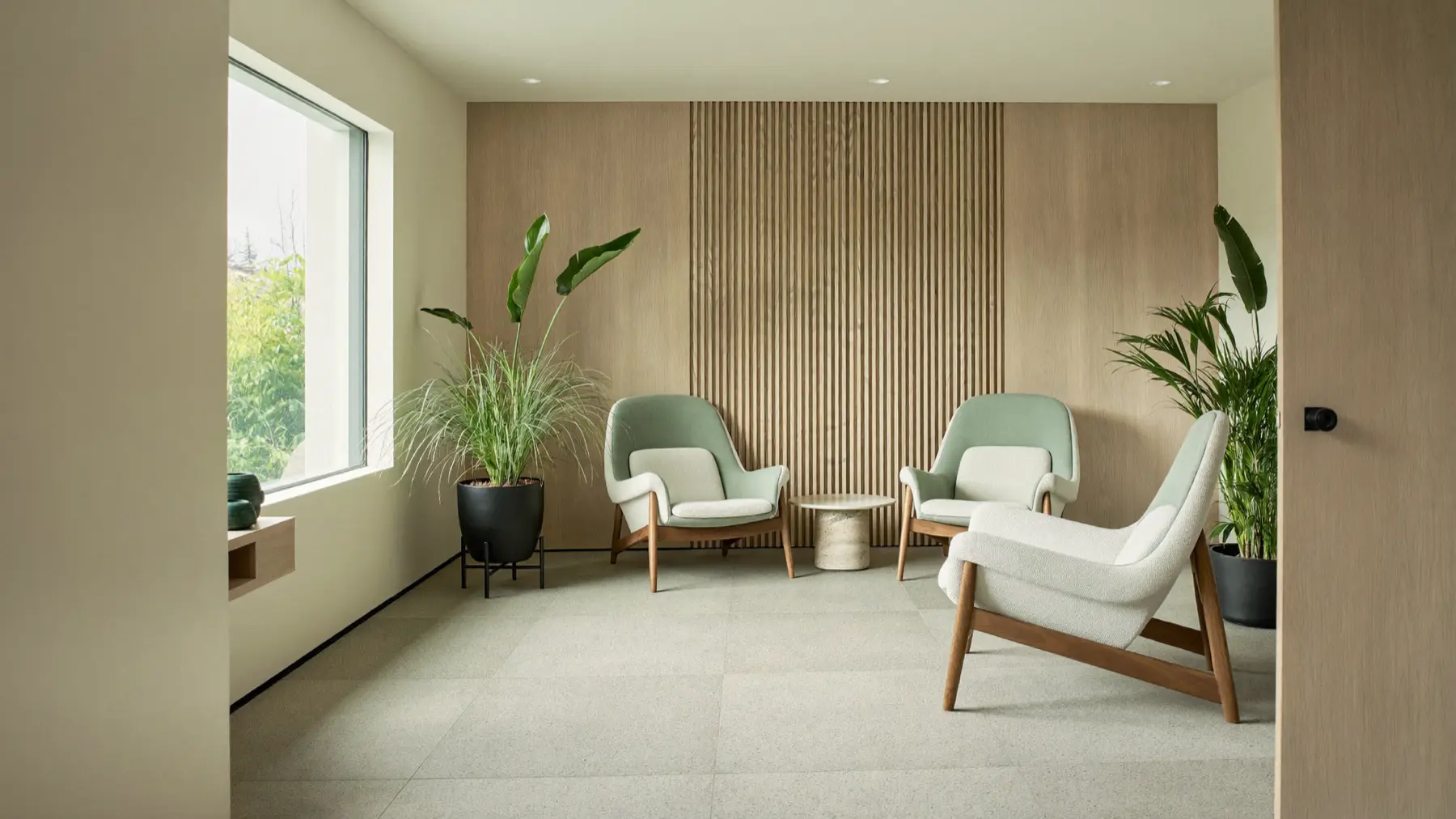 A calm reception area